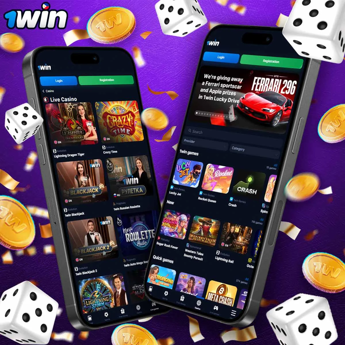 Information about 1Win casino app