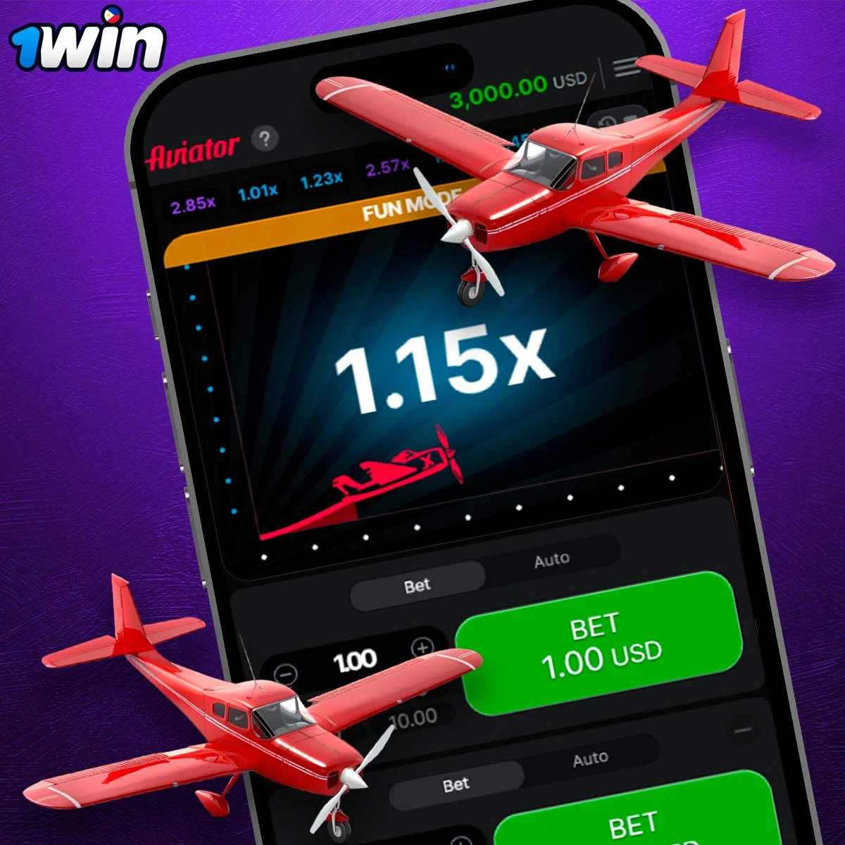 Information about Aviator game at 1Win Casino